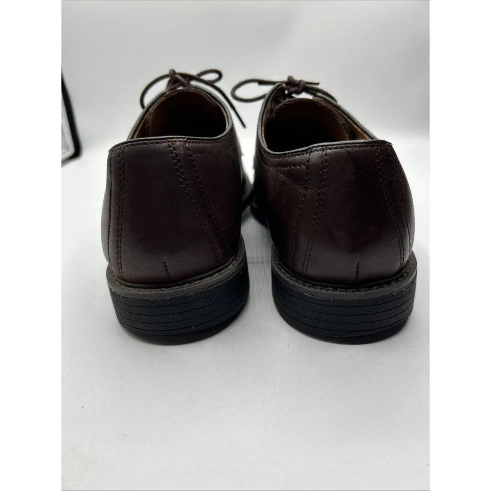 Johnston & Murphy Men's Oxford Sz 8.5 Sheepskin Shoes Oxblood Burgundy Lace Up